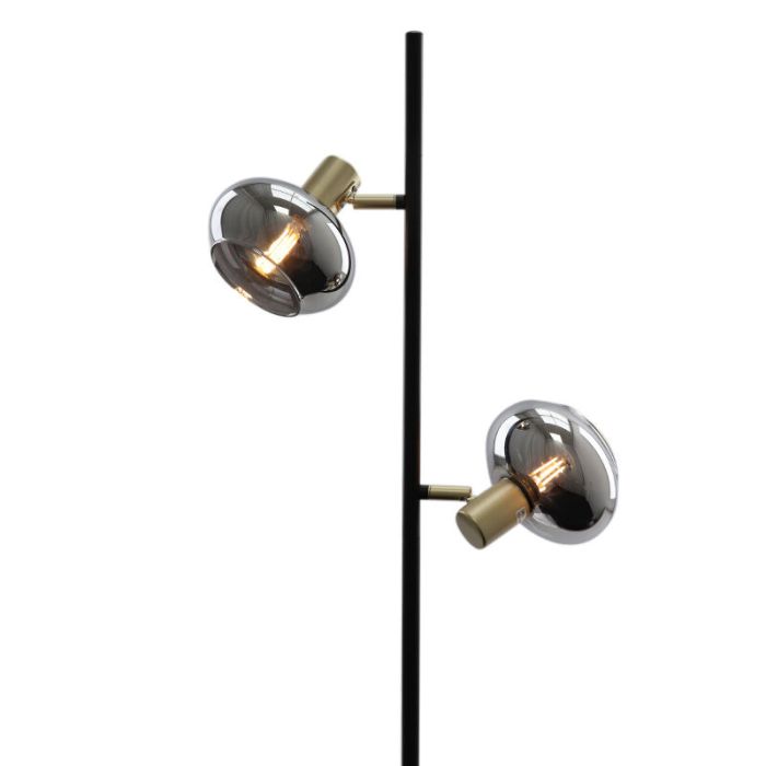 Lampada da terra grigia design, Skip, con interruttore