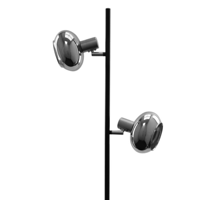 Lampada da terra grigia design, Skip, con interruttore
