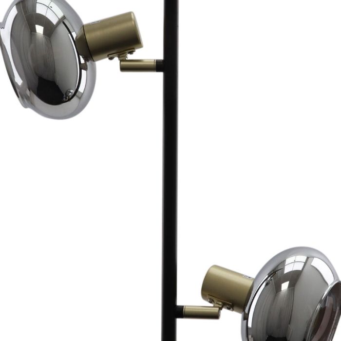 Lampada da terra grigia design, Skip, con interruttore