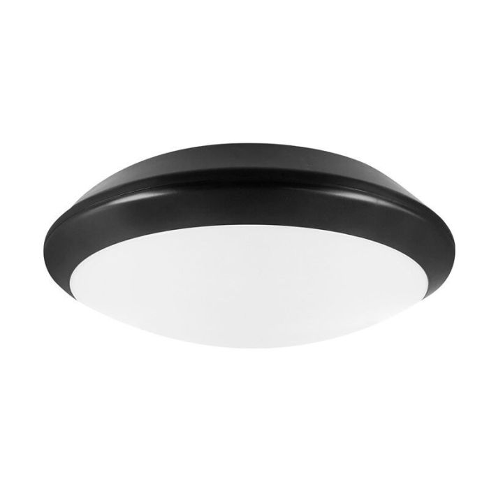 Lampada passagio nera in plastica, Nortom, 15W, 4000K LED, IP66