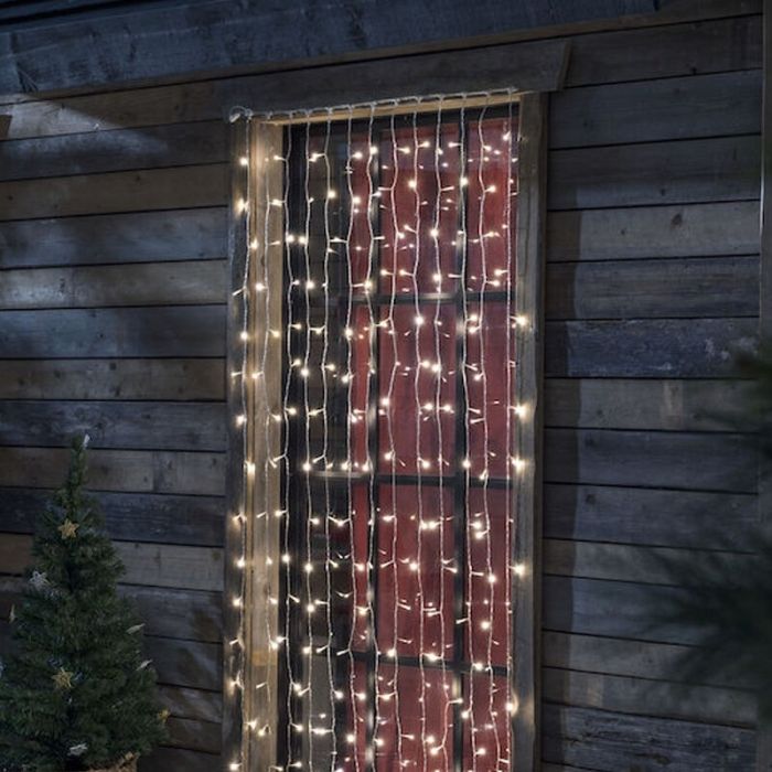 Tenda luminosa di Natale, 2,25 x 1,5 metri, bianco caldo, IP44, con controller di 12 funzione