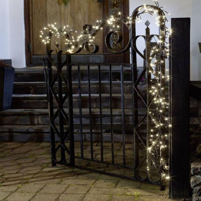5,6 metri illuminazione a grappolo intelligente, 768 LED bianchi caldi, app
