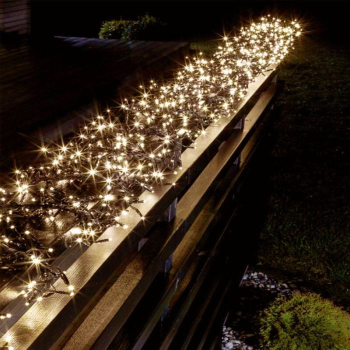 5,6 metri illuminazione a grappolo intelligente, 768 LED bianchi caldi, app