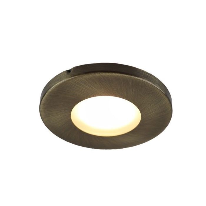 Faretto da incasso per bagno di bronzo metallo, Mela, IP44
