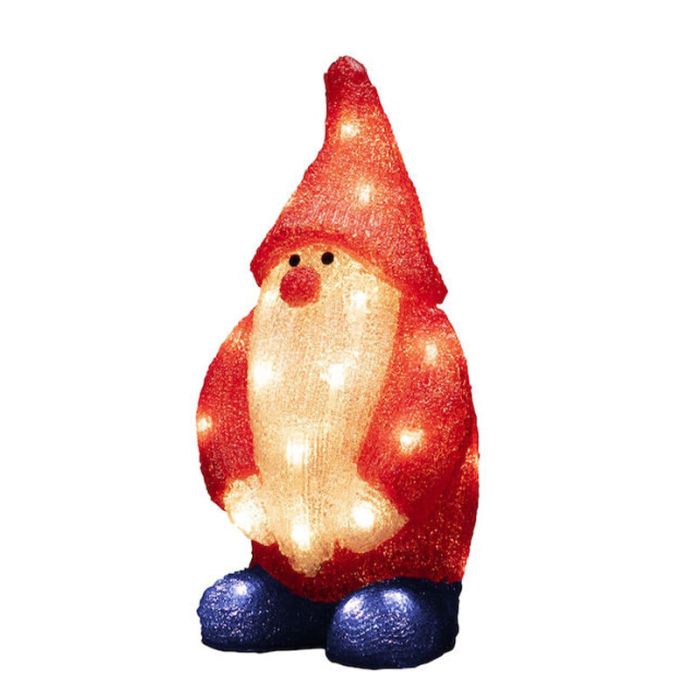 Figura di natale 3d rossa in acrilico, Kerstman, 2W, 4000K LED, IP44