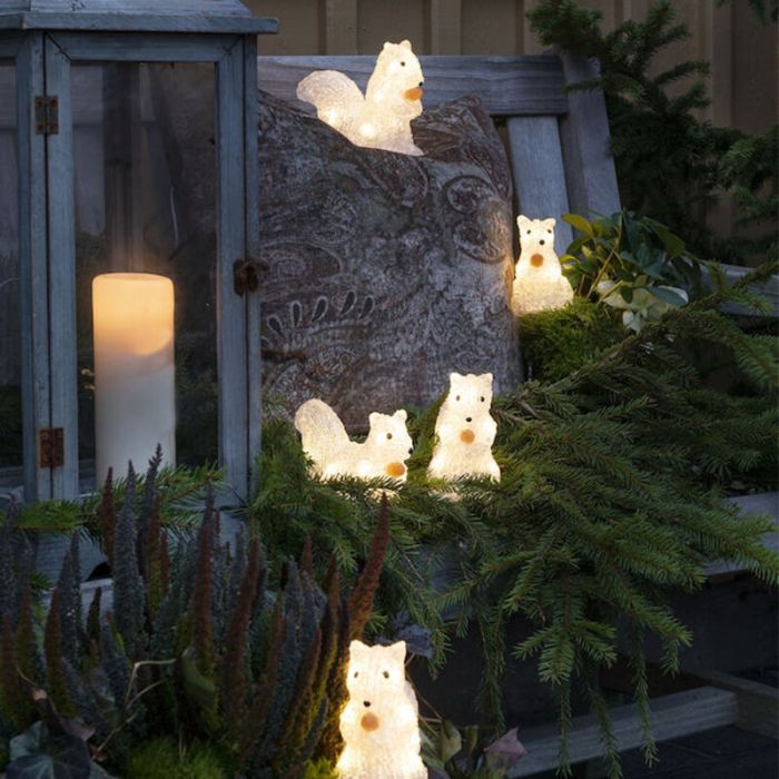 5 Scoiattoli LED, per interni ed esterni