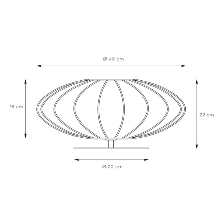 Lampada da tavolo moderna beige, Corina, con interruttore