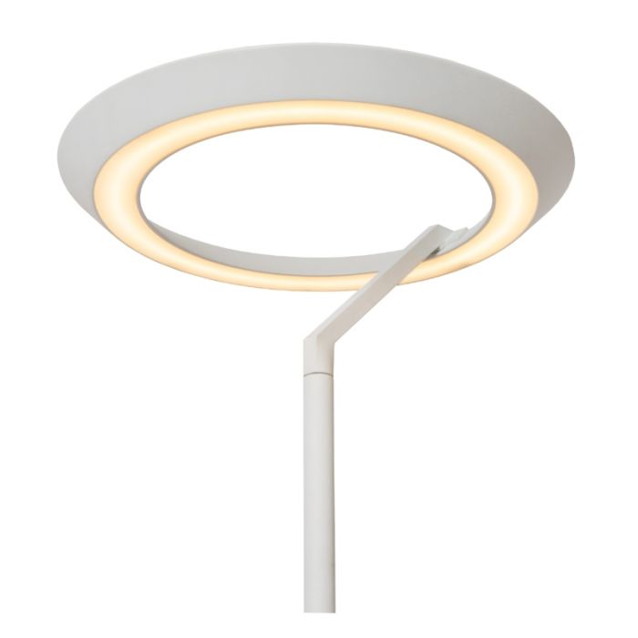 Lampada da terra moderna bianca, Celeste, 21W, 2700K LED, controllo touch