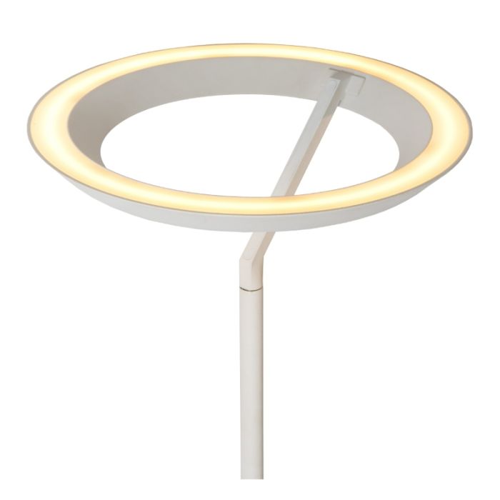 Lampada da terra moderna bianca, Celeste, 21W, 2700K LED, controllo touch