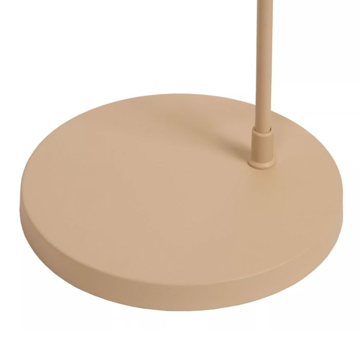 Lampada da terra moderna beige, Corina, con interruttore