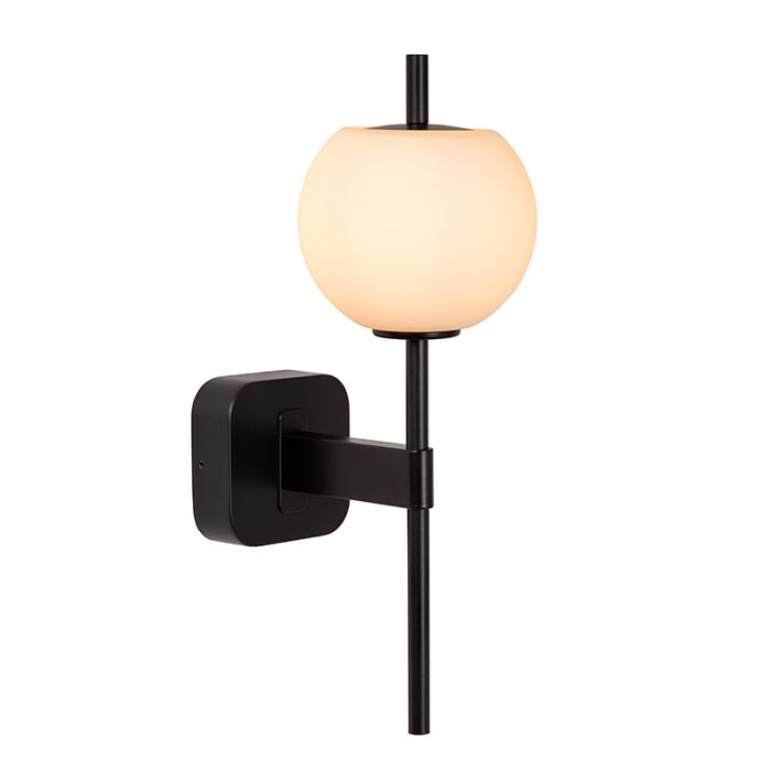 Applique per bagno retrò nera, Elda, IP44