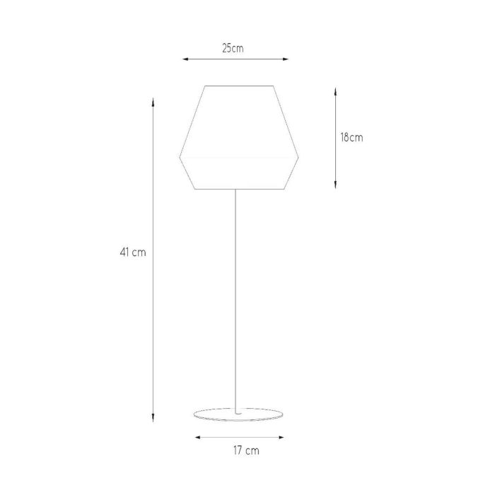 Lampada da tavolo moderna beige, Kala, con interruttore