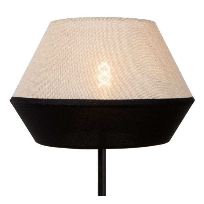 Lampada da terra moderna beige, Kala, con interruttore