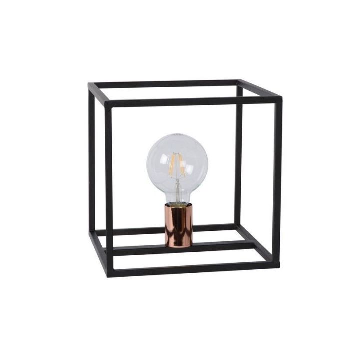 Lampada da tavolo moderna nera, Arthur, con interruttore
