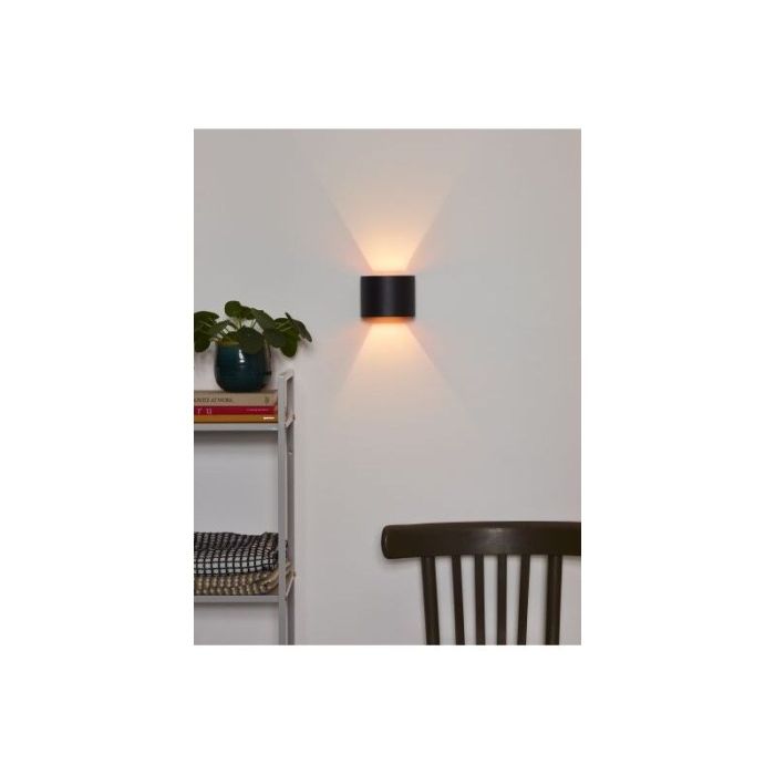 Lampada da parete up down moderna nera, Xio