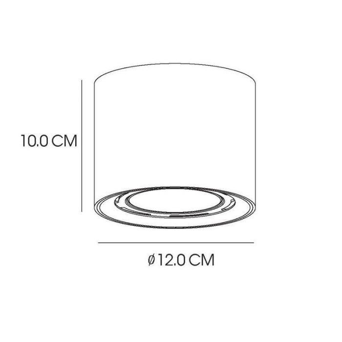 Faretto da soffitto moderno nero, Fedler