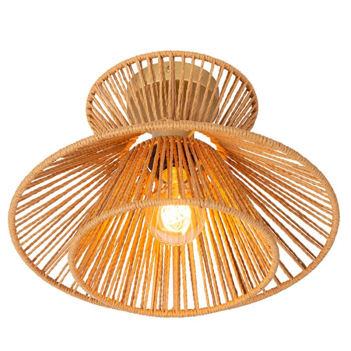 Lampada da soffitto in rattan marrone, Tasman