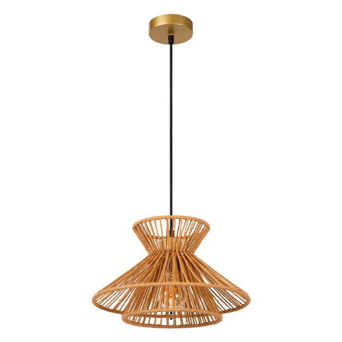 Lampada a sospensione in rattan marrone, Tasman