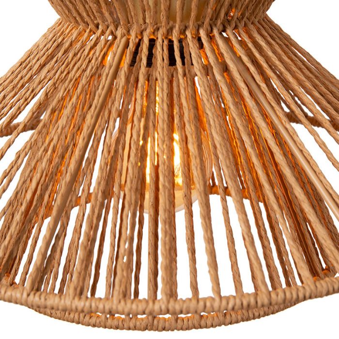 Lampada a sospensione in rattan marrone, Tasman