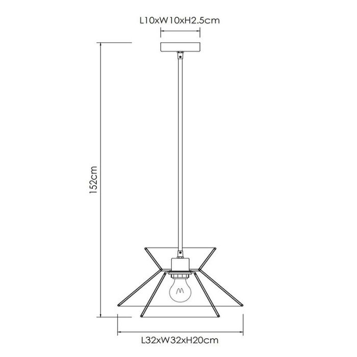 Lampada a sospensione in rattan marrone, Tasman