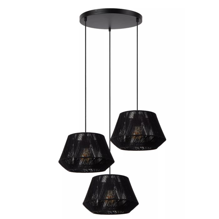 Lampada a sospensione moderna nera, Jessica
