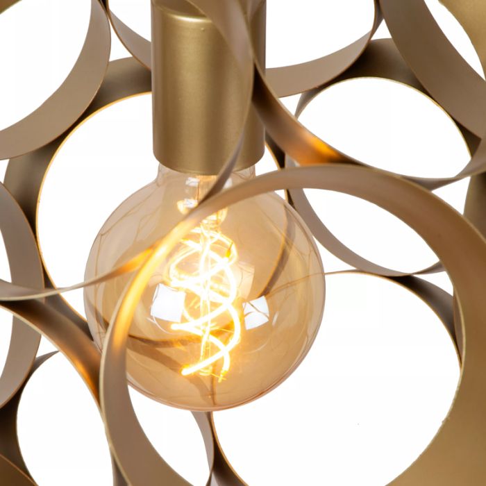 Lampada a sospensione moderna dorata, Hannelore