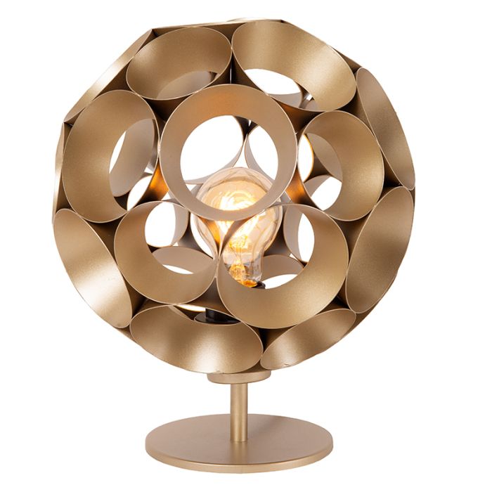 Lampada da tavolo moderna dorata, Hannelore