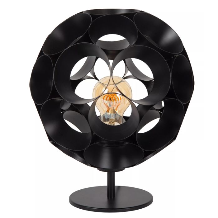 Lampada da tavolo moderna nera, Hannelore