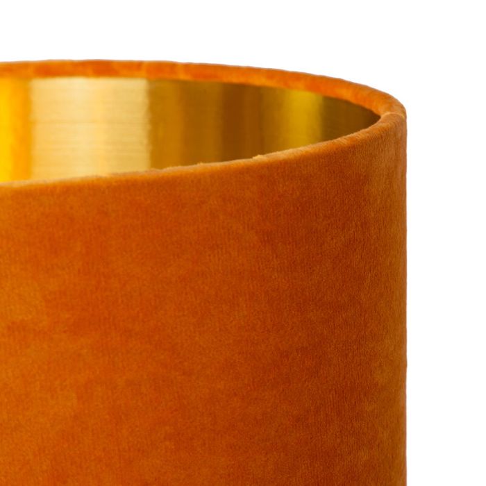 Lampada da terra retrò gialla, Esterad, con interruttore