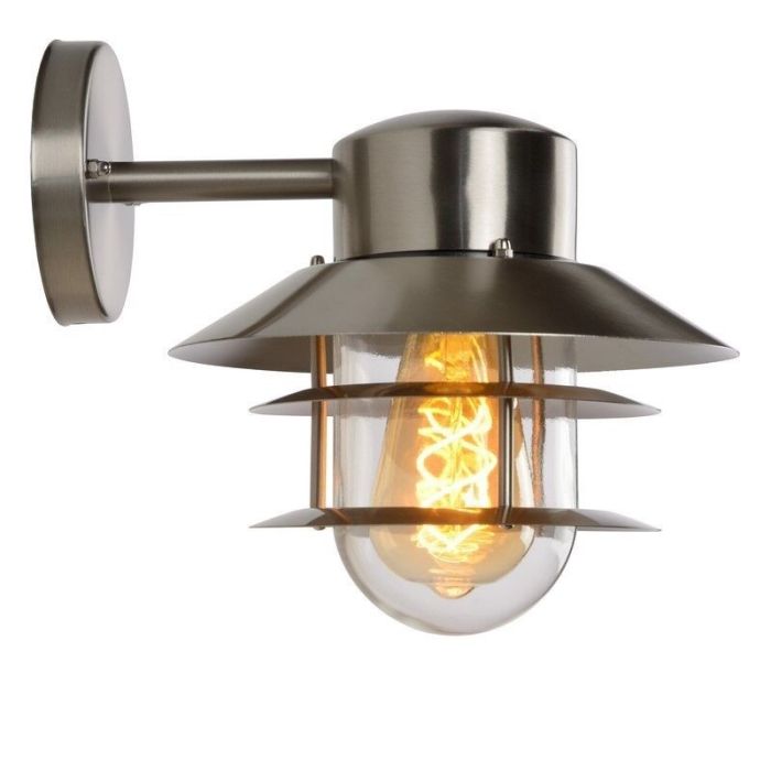 Lampada da esterno moderna cromata, Zico, IP44