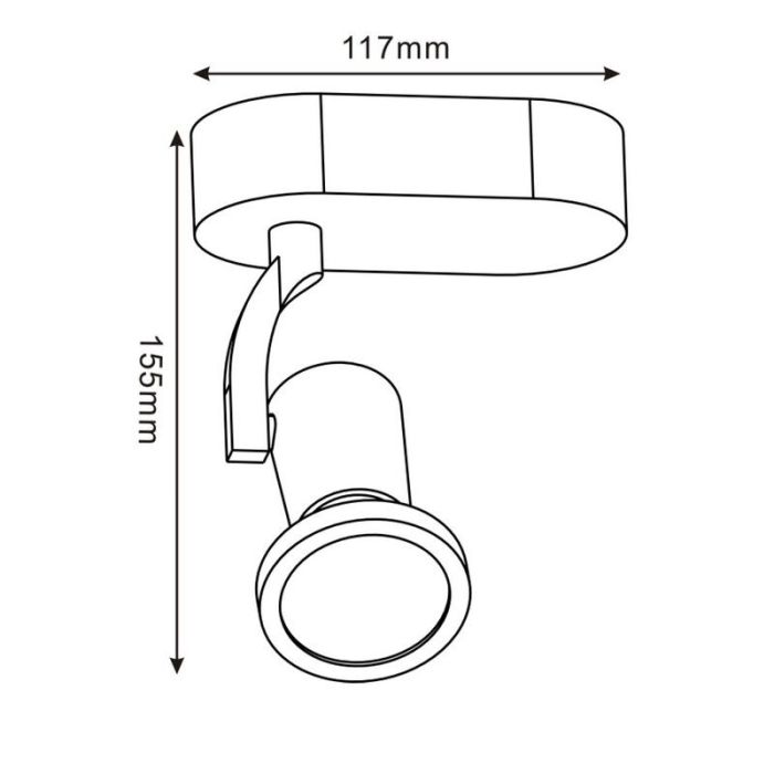 Faretto da soffitto moderno bianco, Jaster