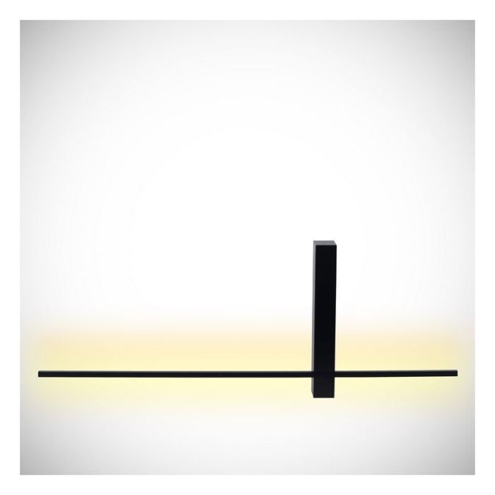 Applique da parete moderna nera, Segin, 6W, 2700K LED