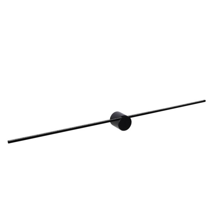 Applique da parete moderna nera, Mizar, 10W, 2700K LED, IP44