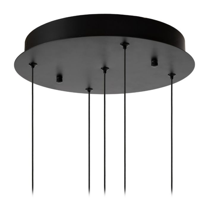 Lampada a sospensione moderna nera, Sentubal, 5,2W, 2700K LED
