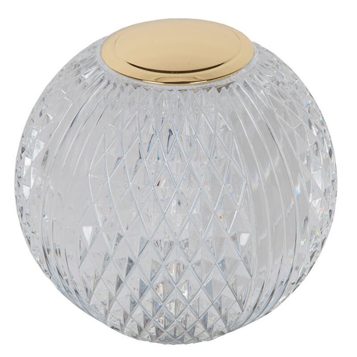 Lampada da tavolo moderna trasparente, Cintra, 1,5W, 2700K LED, dimmer in 3 fasi