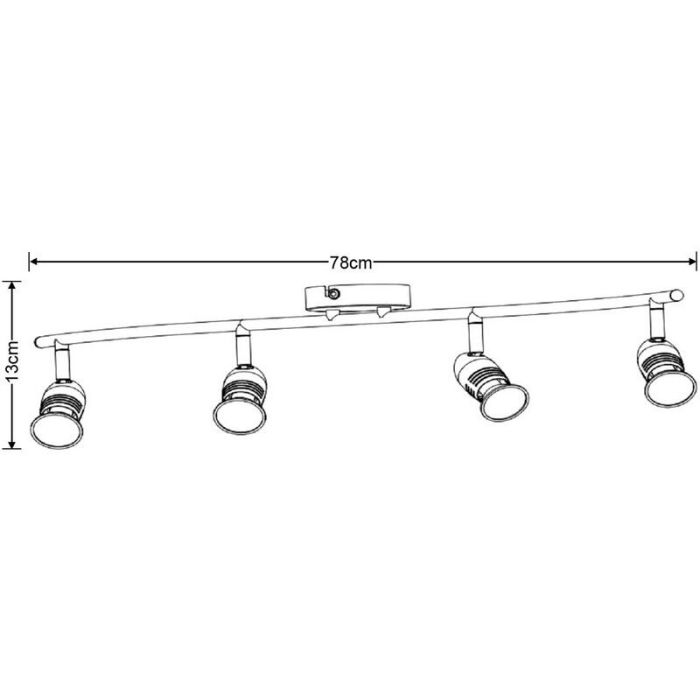 Faretto da soffitto moderno cromato, Caro