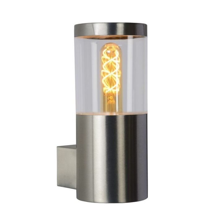 Lampada da esterno moderna cromata, Fedor, IP44