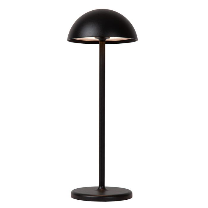 Lampada da tavolo da esterno retrò nera, Joy, 1,5W, 3000K LED, IP54, controllo touch