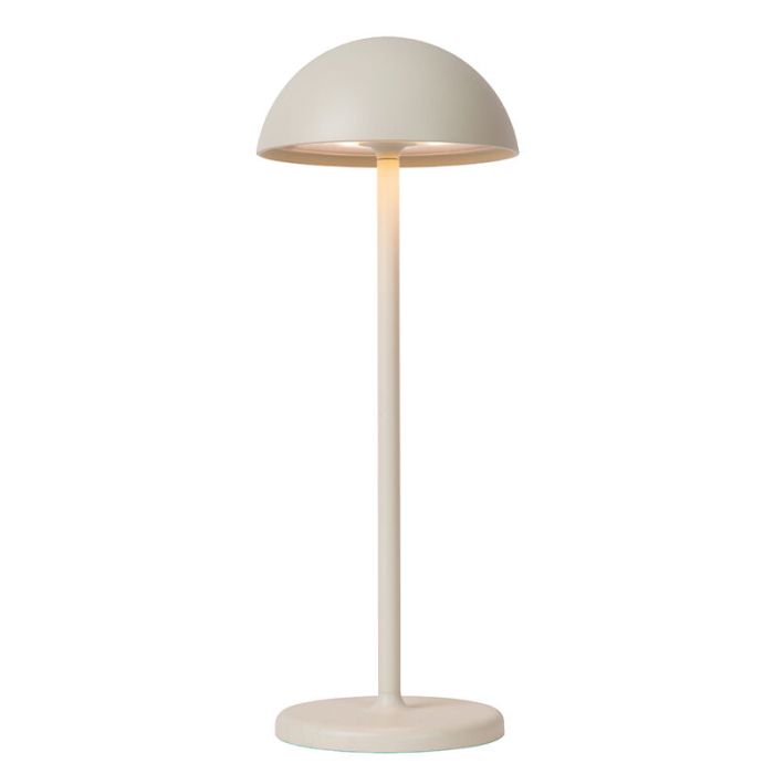 Lampada da tavolo da esterno retrò bianca, Joy, 1,5W, 3000K LED, IP54, controllo touch