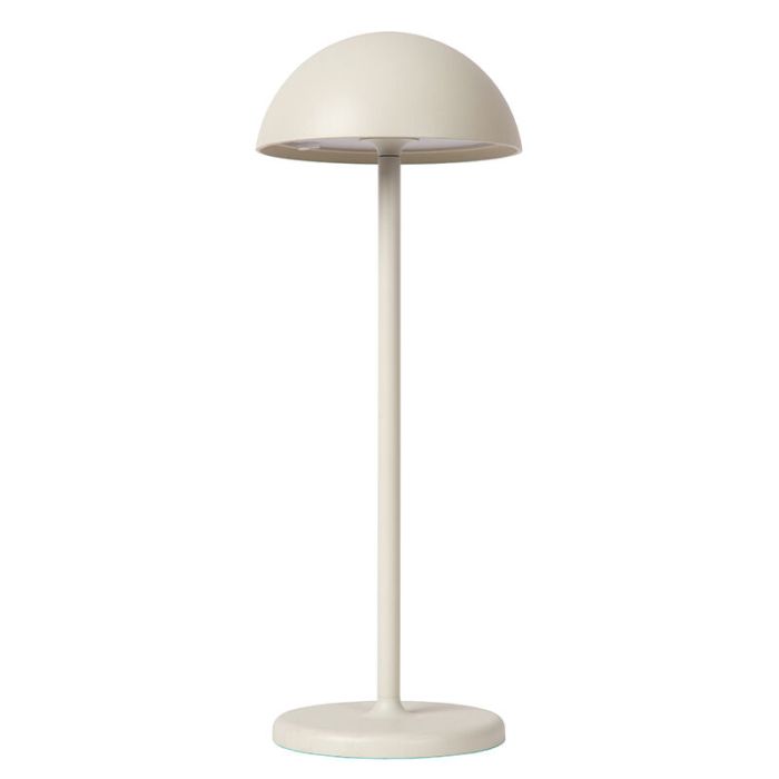 Lampada da tavolo da esterno retrò bianca, Joy, 1,5W, 3000K LED, IP54, controllo touch
