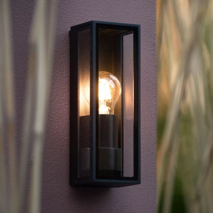 Lampada da esterno moderna nera, Dukan, IP65