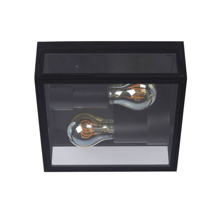 Plafoniera moderna nera, Dukan, IP65