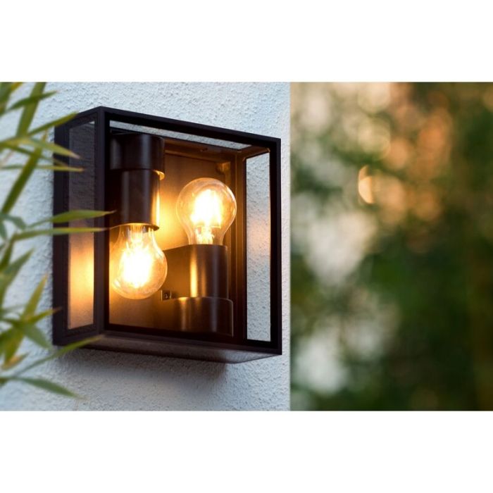 Plafoniera moderna nera, Dukan, IP65