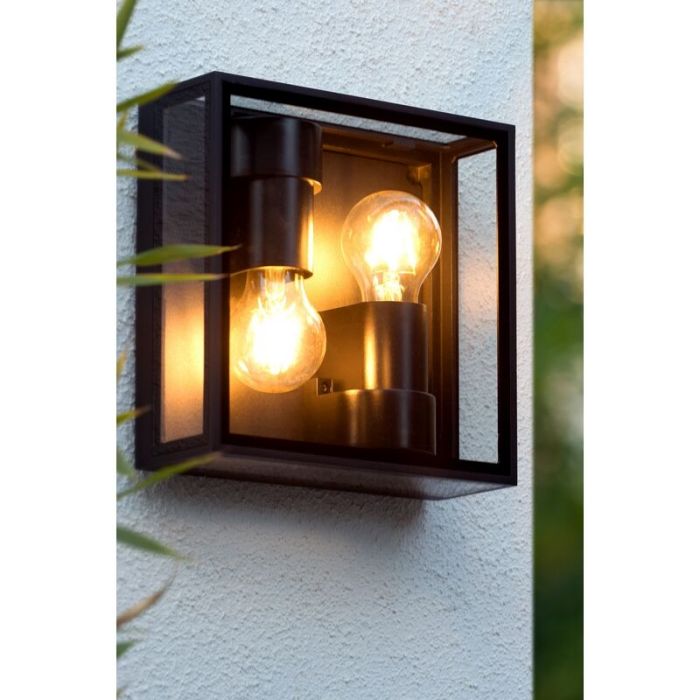 Plafoniera moderna nera, Dukan, IP65