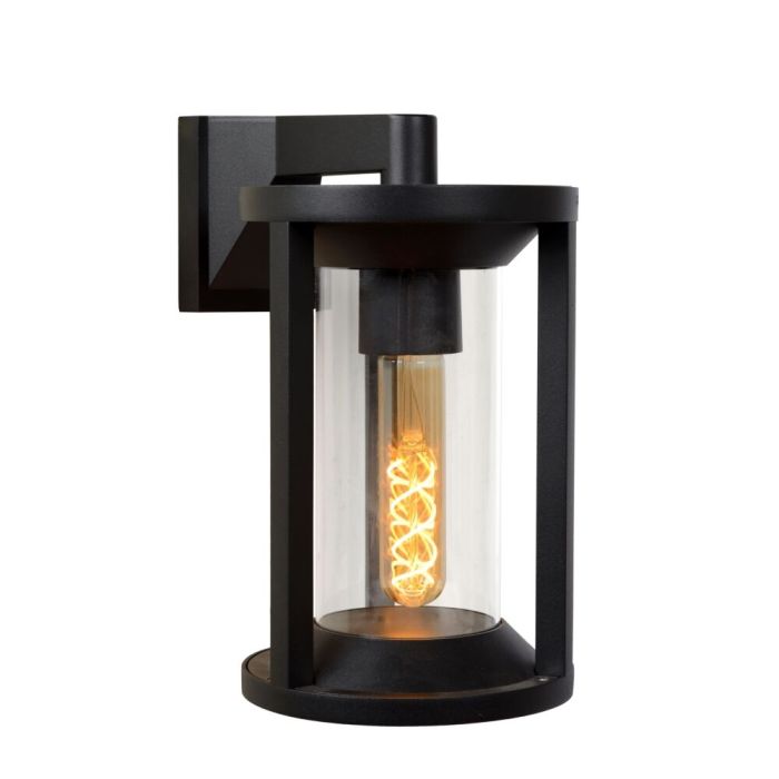 Applique da parete moderna nera, Cadix, IP65
