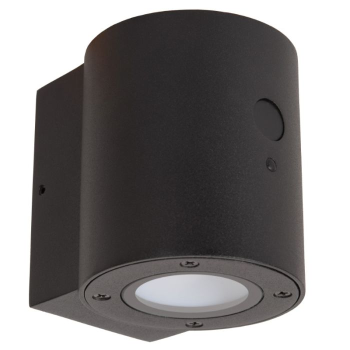 Applique da esterno solare moderna nera, Perth, 1W, 2850K LED, IP65