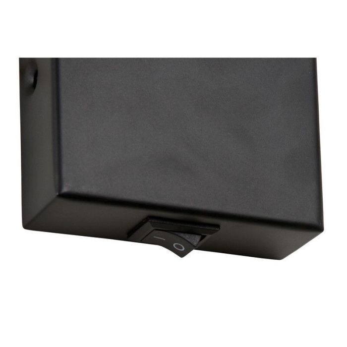 Applique da parete moderna nera, Buddy, 3W, 4000K LED, con interruttore