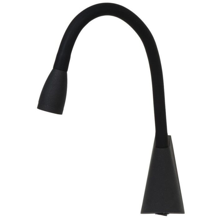 Applique da parete moderna nera, Galen, 3W, 3000K LED, con interruttore