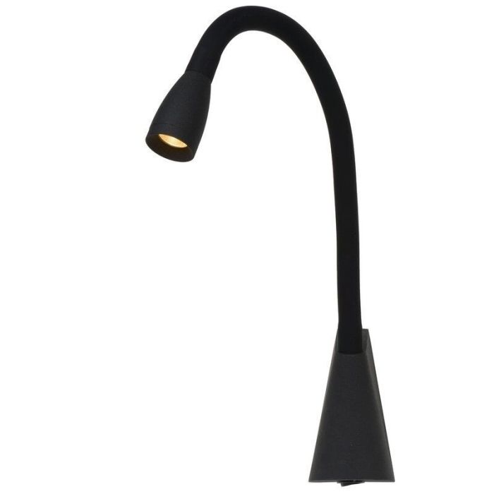Applique da parete moderna nera, Galen, 3W, 3000K LED, con interruttore