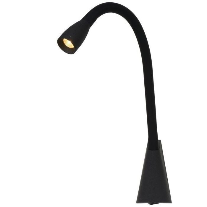 Applique da parete moderna nera, Galen, 3W, 3000K LED, con interruttore